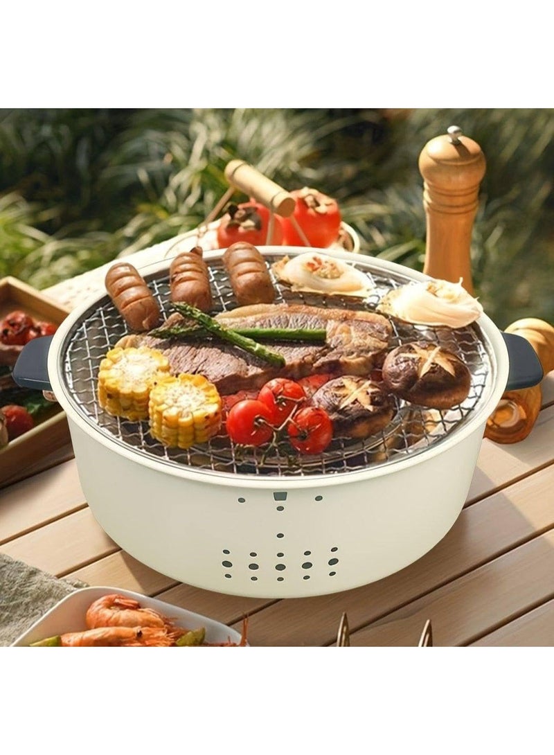 شواية فحم بتصميم عملي ومناسب للاستخدام المنزلي والخارجي – طعم شواء الفحم الأصلي مع أرجل قابلة للطي وسهلة التخزين لشوي اللحوم والدواجن والمأكولات البحرية - Image 1